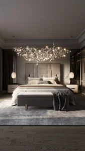 PROJEKTY 16 Wyszukana sypialnia w beżach