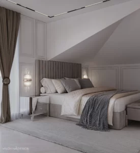 PROJEKTY 17 Jasna sypialnia glamour