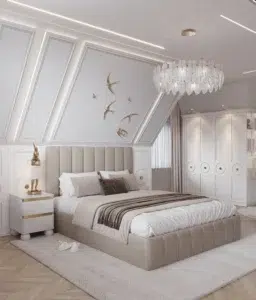 PROJEKTY 3 Pokój dla nastolatki na poddaszu