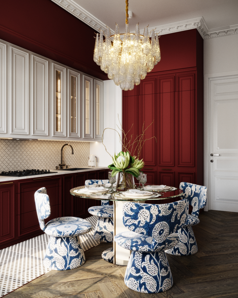 Kuchnia w projekcie mieszkania w kamienicy