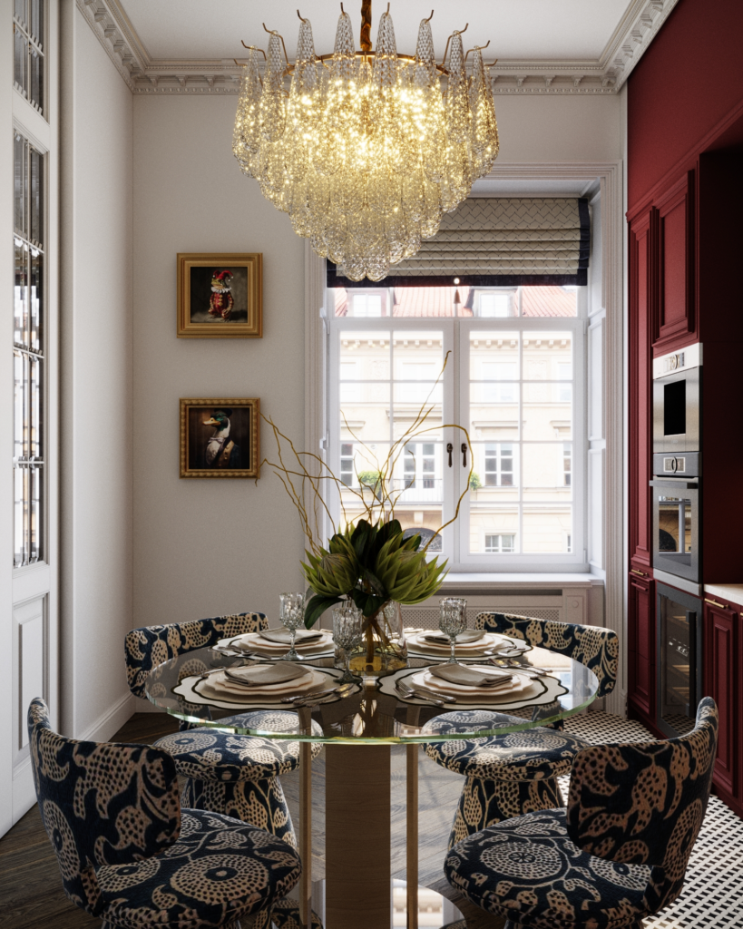 Kuchnia w projekcie mieszkania w kamienicy